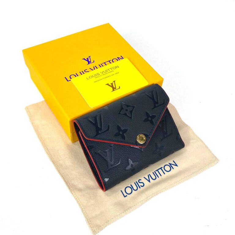 louis vuitton cuzdan victorine lacivert hakiki deri 12x9.5 cm