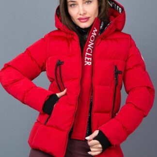 moncler mont kirmizi mat cift fermuarli yuksek kalite