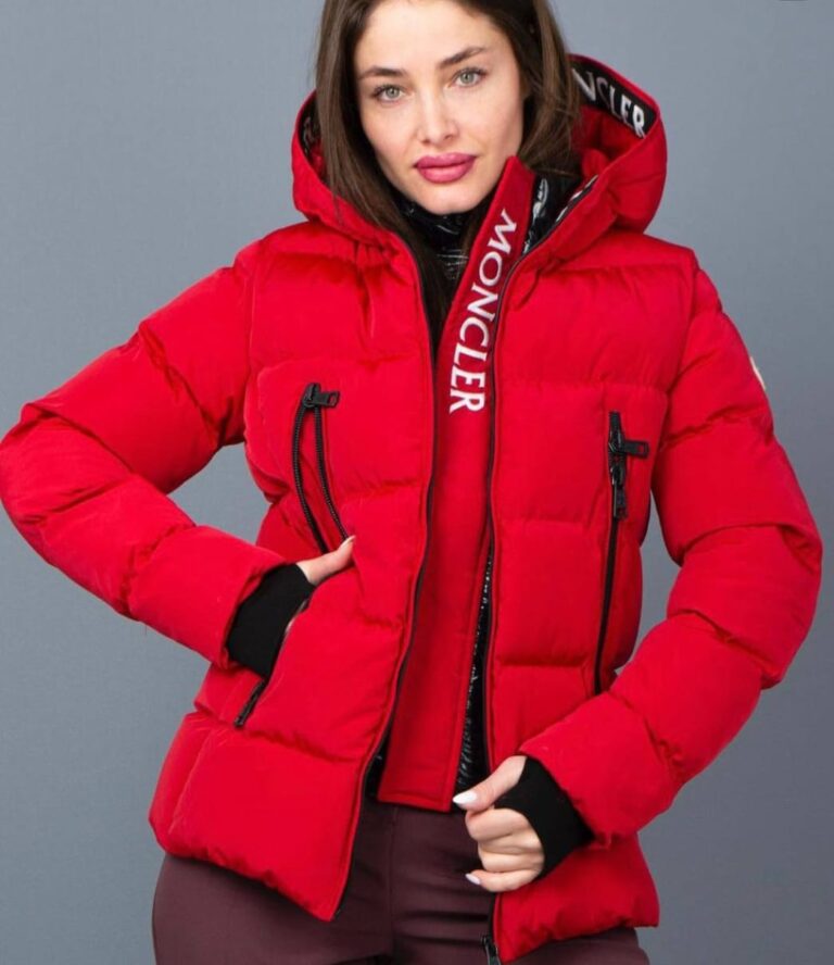 moncler mont kirmizi mat cift fermuarli yuksek kalite