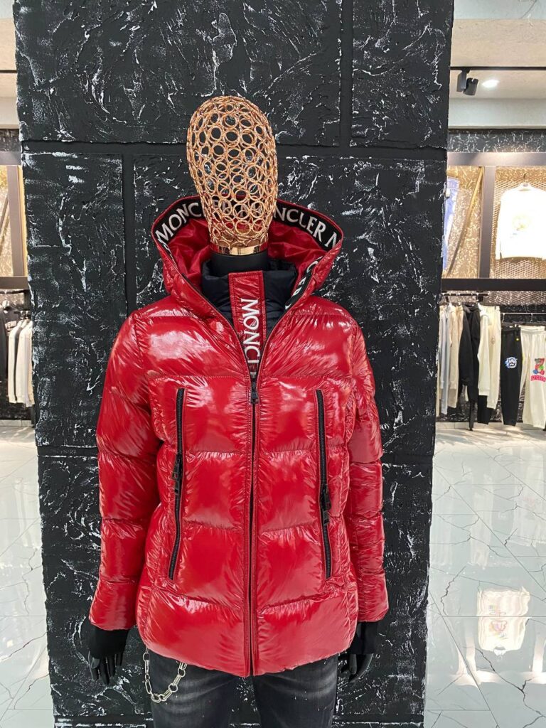 moncler mont kirmizi parlak cift fermuarli yuksek kalite