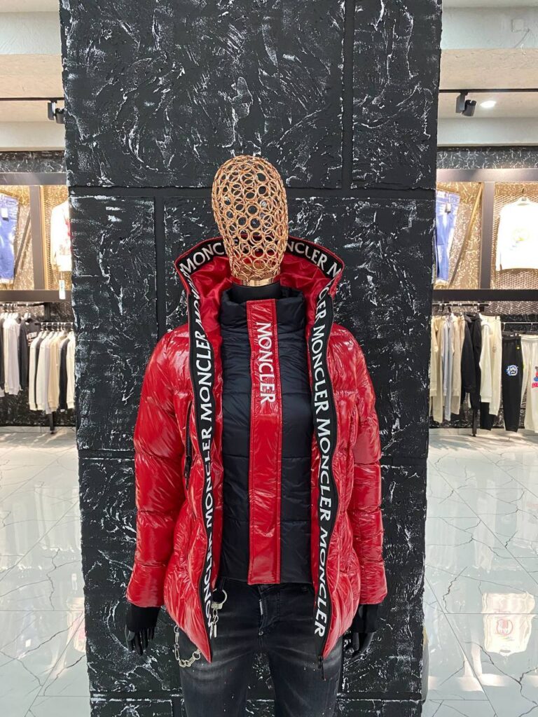 moncler mont kirmizi parlak cift fermuarli yuksek kalite