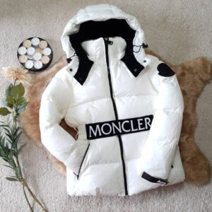 moncler mont luxury beyaz kemerli sapkasi cikarilabilir