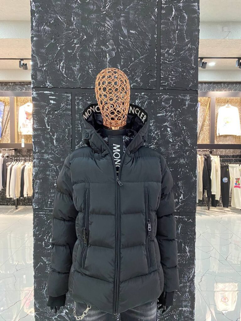 moncler mont siyah mat cift fermuarli yuksek kalite