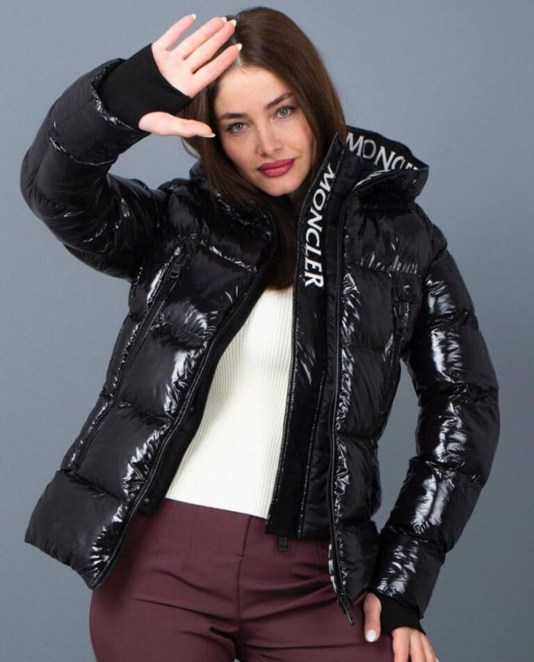 moncler mont siyah parlak cift fermuarli yuksek kalite