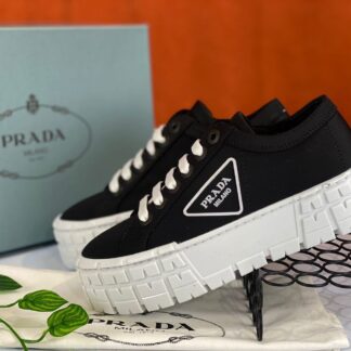 prada ayakkabi nylon gabardine sneakers siyah