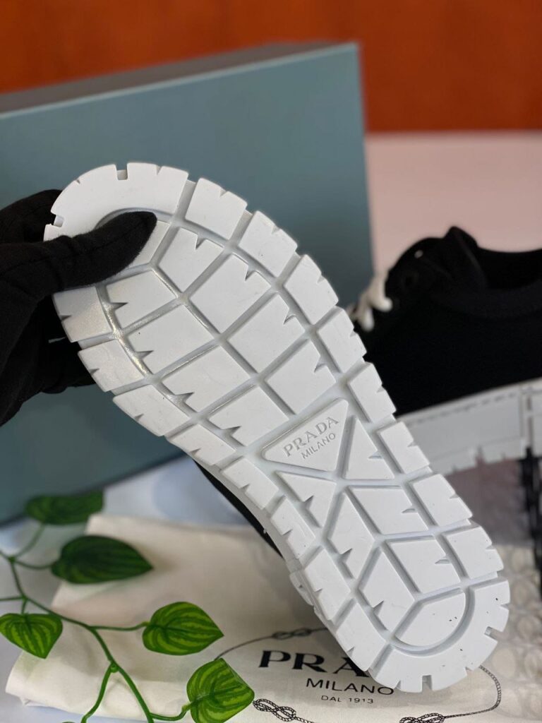 prada ayakkabi nylon gabardine sneakers siyah