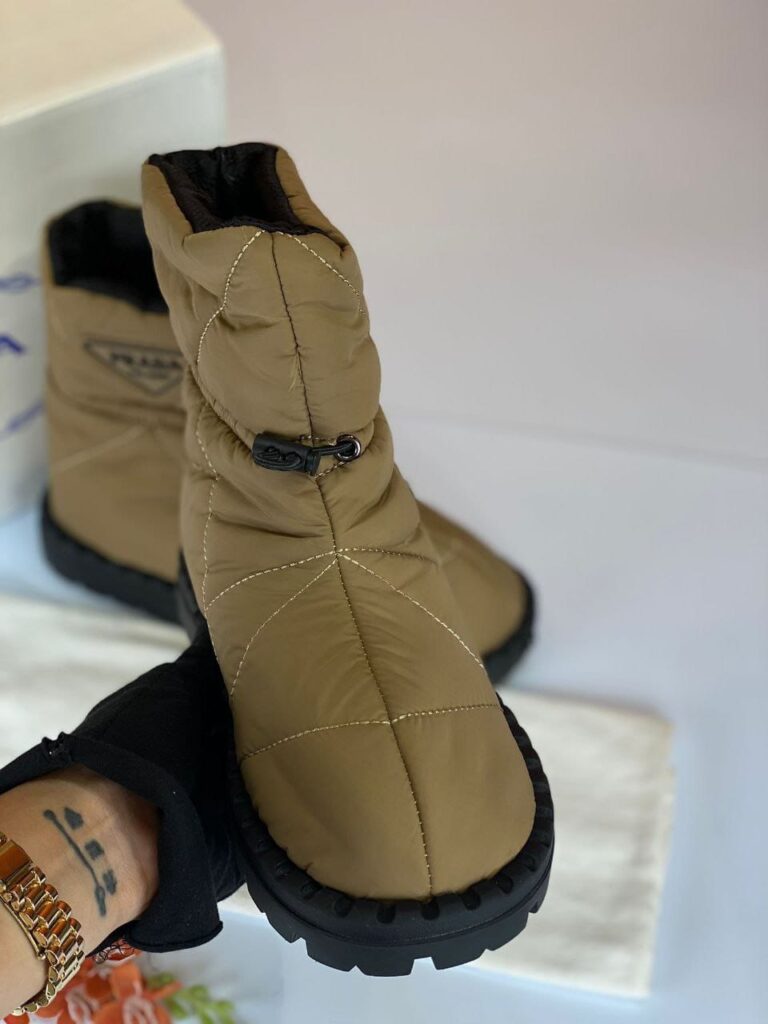 prada bot shearling ankle puf su gecirmez