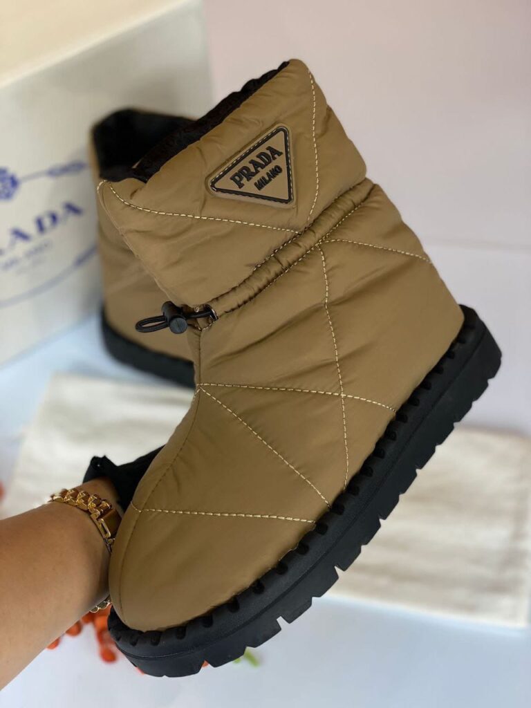prada bot shearling ankle puf su gecirmez