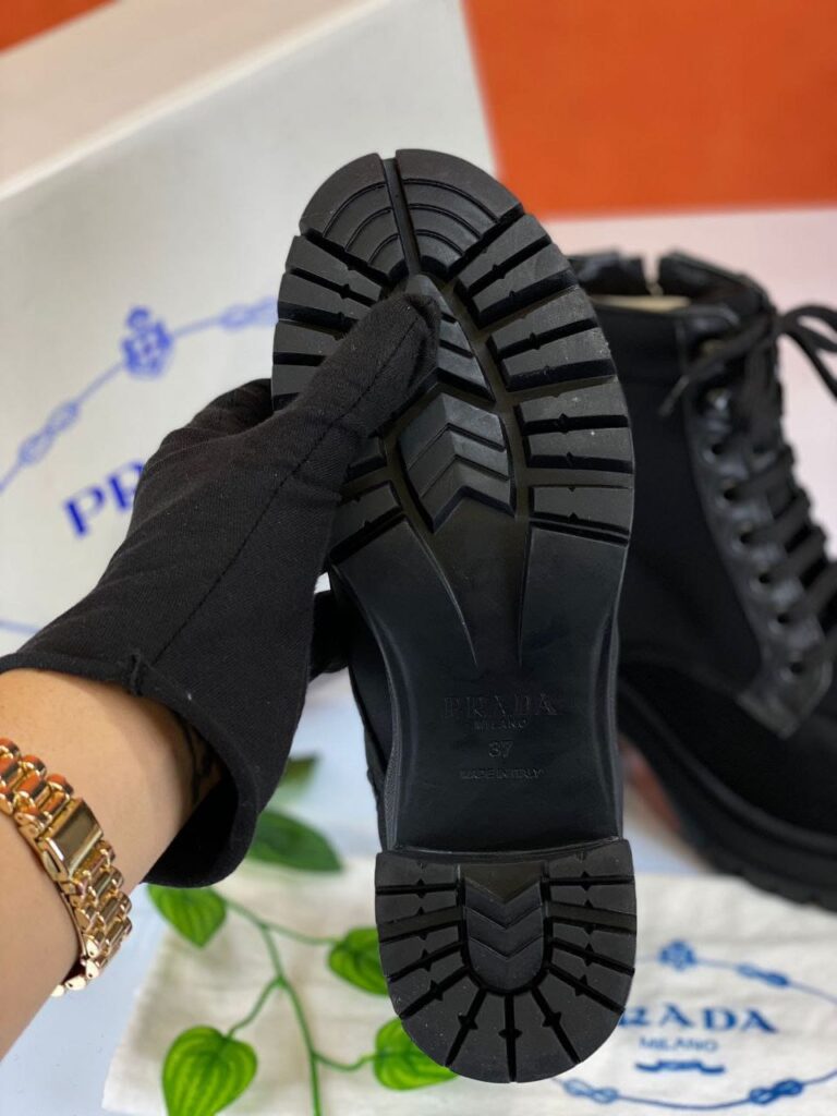 prada bot siyah ankle 8 cm topuk