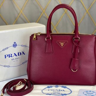 prada canta saffiano buyuk boy bordo 30x22x12 cm