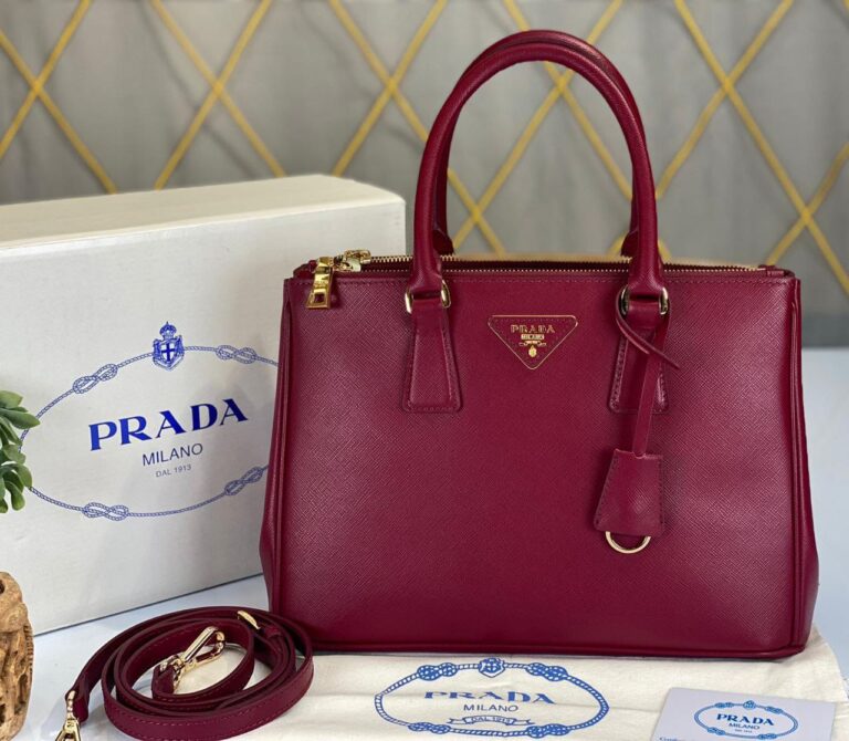 prada canta saffiano buyuk boy bordo 30x22x12 cm