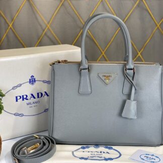 prada canta saffiano buyuk boy gri 30x22x12 cm