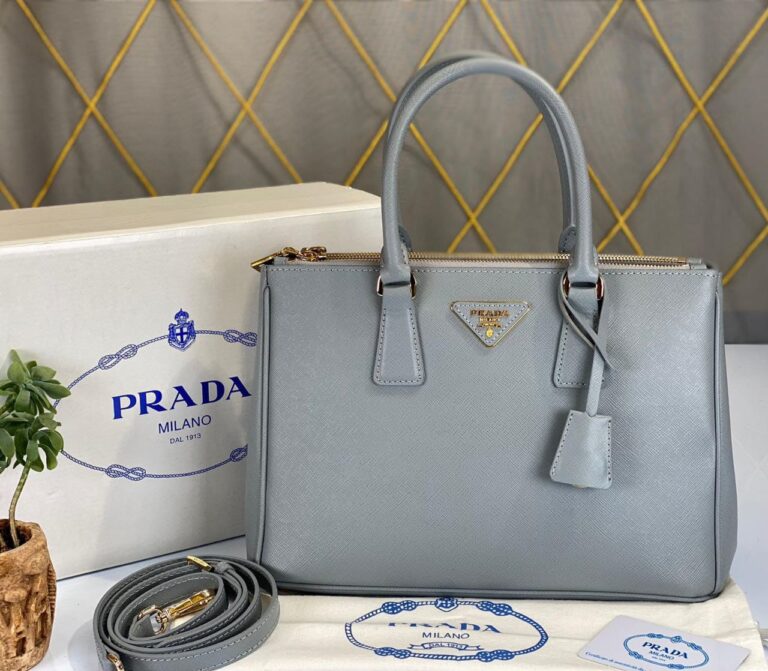 prada canta saffiano buyuk boy gri 30x22x12 cm