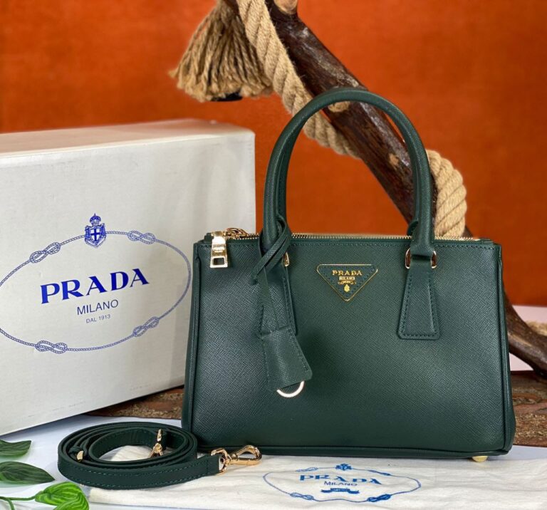 prada canta saffiano orta boy yesil 26x17 cm