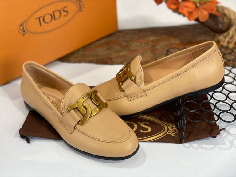 tods ayakkabi loafer nude hakiki deri