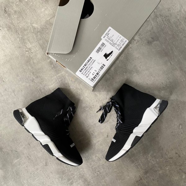 balenciaga ayakkabi erkek sneakers corap bot siyah beyaz