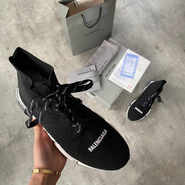 balenciaga ayakkabi erkek sneakers corap bot siyah beyaz