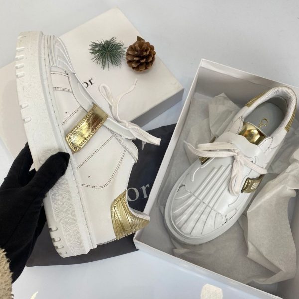 christian dior ayakkabi id sneaker beyaz gold