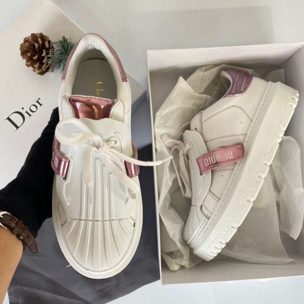 christian dior ayakkabi id sneaker beyaz pembe
