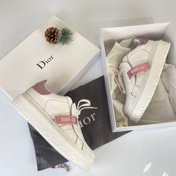 christian dior ayakkabi id sneaker beyaz pembe