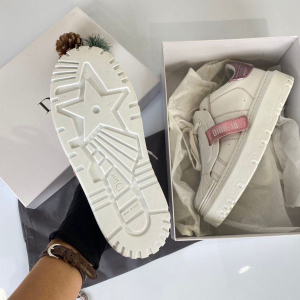christian dior ayakkabi id sneaker beyaz pembe