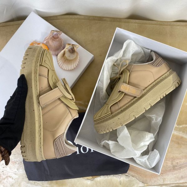 christian dior ayakkabi id sneaker nude camel