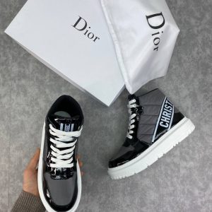 christian dior ayakkabi yarim bot sneaker gri siyah yeni sezon