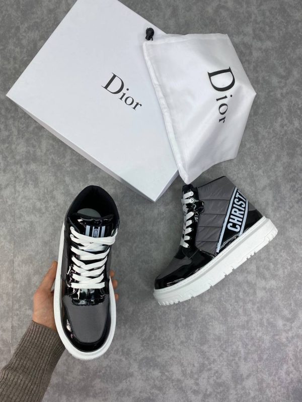 christian dior ayakkabi yarim bot sneaker gri siyah yeni sezon