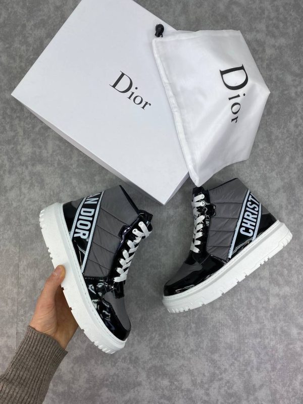 christian dior ayakkabi yarim bot sneaker gri siyah yeni sezon