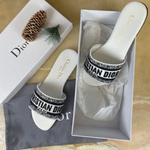 christian dior terlik dway beyaz siyah nakisli