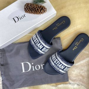 christian dior terlik dway lacivert beyaz nakisli