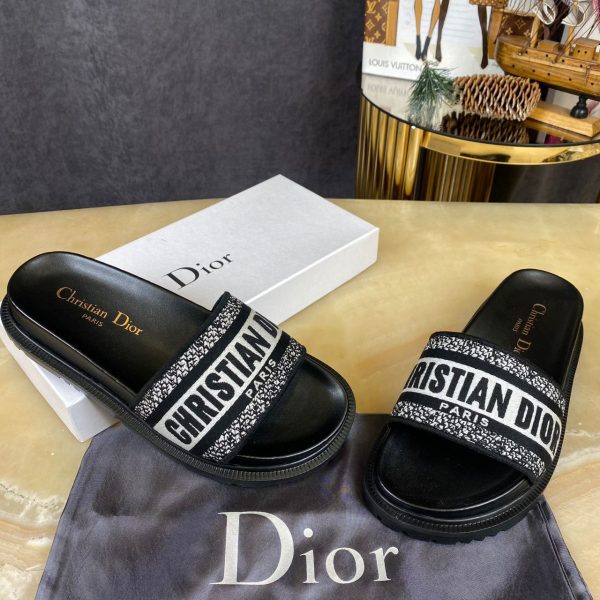 christian dior terlik dway siyah beyaz nakisli