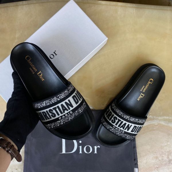 christian dior terlik dway siyah beyaz nakisli