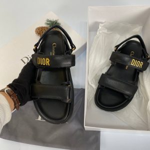 christian dior terlik siyah sandalet