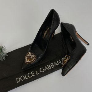 dolce gabbana ayakkabi siyah stiletto 7 cm