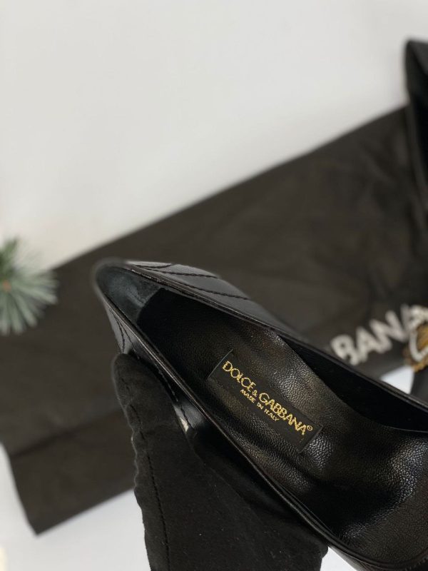 dolce gabbana ayakkabi siyah stiletto 7 cm