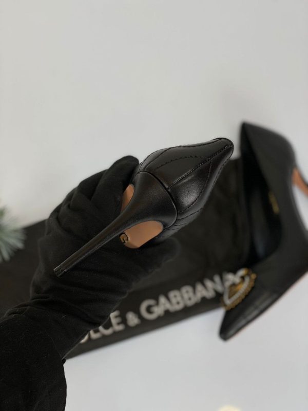 dolce gabbana ayakkabi siyah stiletto 7 cm