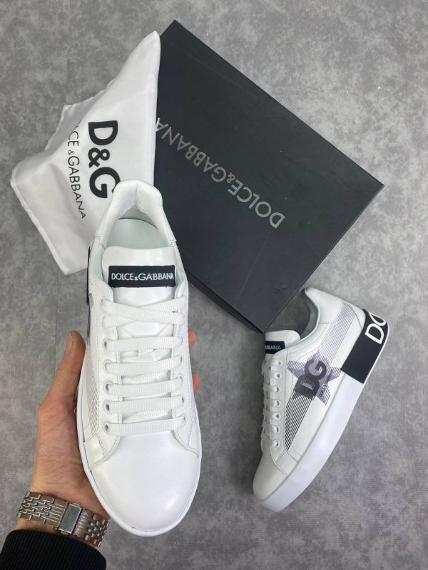 dolce gabbana ayakkabi sneaker siyah beyaz yildizli yeni sezon