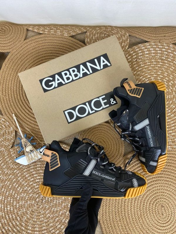 dolce gabbana ayakkabi sneakers siyah sari