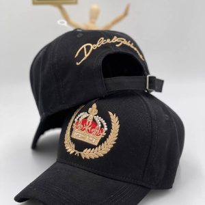 dolce gabbana sapka siyah new logo