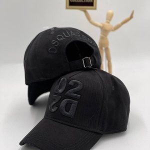 dsquared sapka siyah d2 design logo siyah