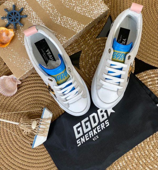 golden goose ayakkabi sneakers beyaz leopar