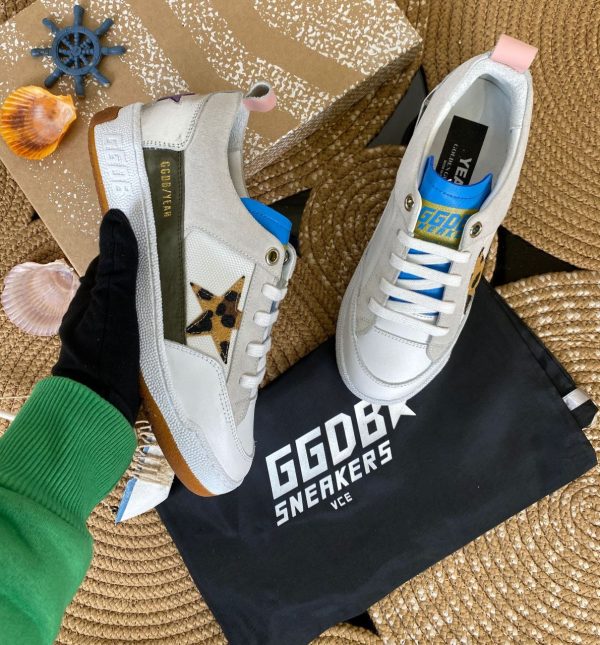golden goose ayakkabi sneakers beyaz leopar