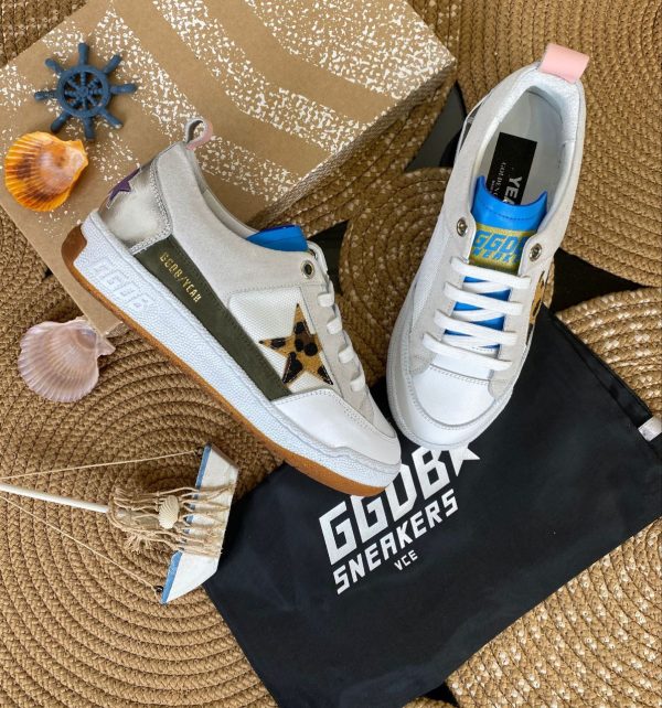 golden goose ayakkabi sneakers beyaz leopar