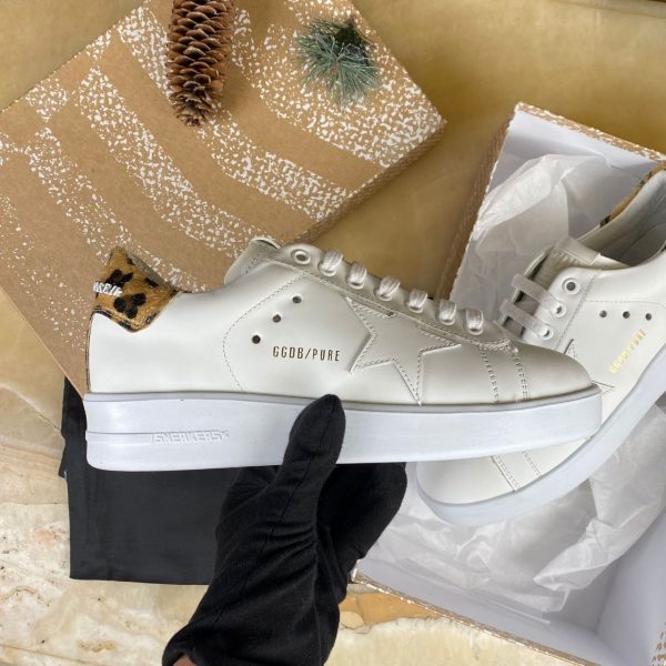 golden goose ayakkabi sneakers beyaz leopar vip
