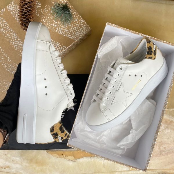 golden goose ayakkabi sneakers beyaz leopar vip