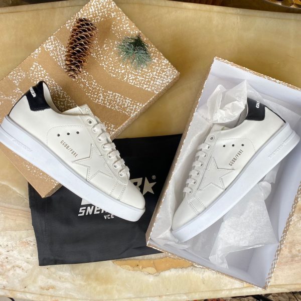 golden goose ayakkabi sneakers beyaz siyah vip