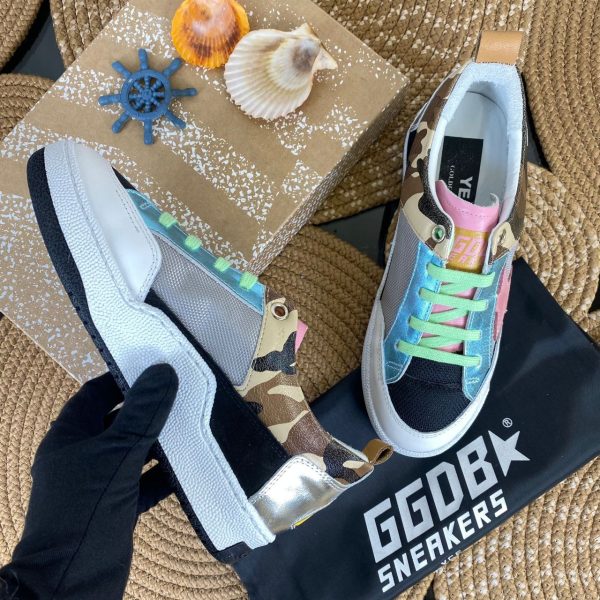 golden goose ayakkabi sneakers pembe mavi