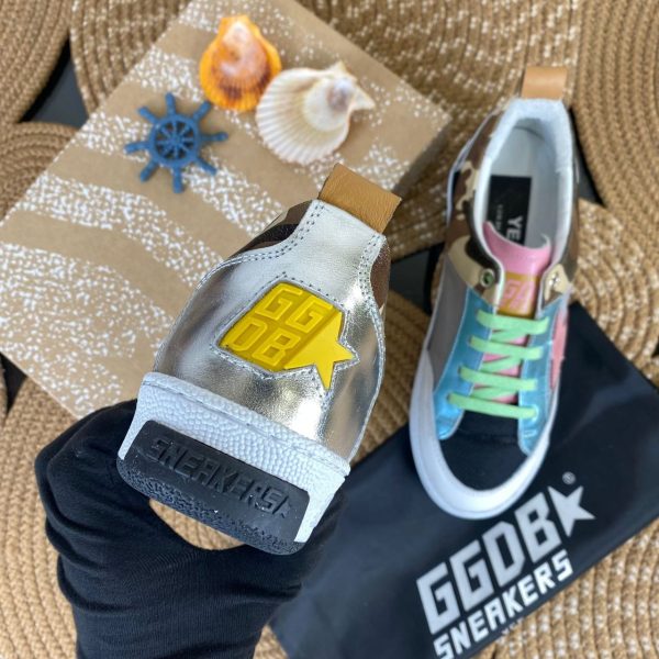 golden goose ayakkabi sneakers pembe mavi