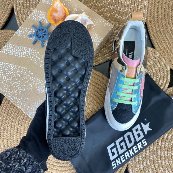 golden goose ayakkabi sneakers pembe mavi